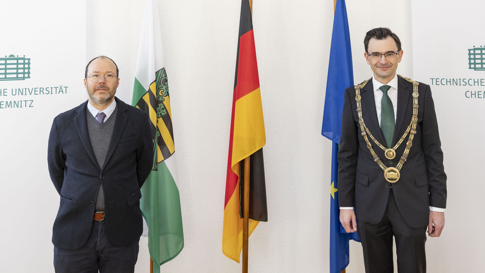 Zum 1. Maerz 2023 wurde Prof. Matthias Thuerer an die Fakultät für Maschinenbau der TU Chemnitz neu berufen. Fotos/Collage: Jacob Mueller 