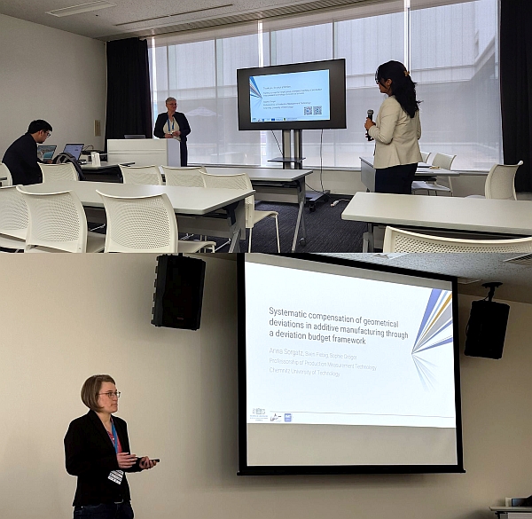 Prof. Gröger und Anna Sorgatz bei Ihren Vorträgen zur CIRP-Design 2026 in Japan.