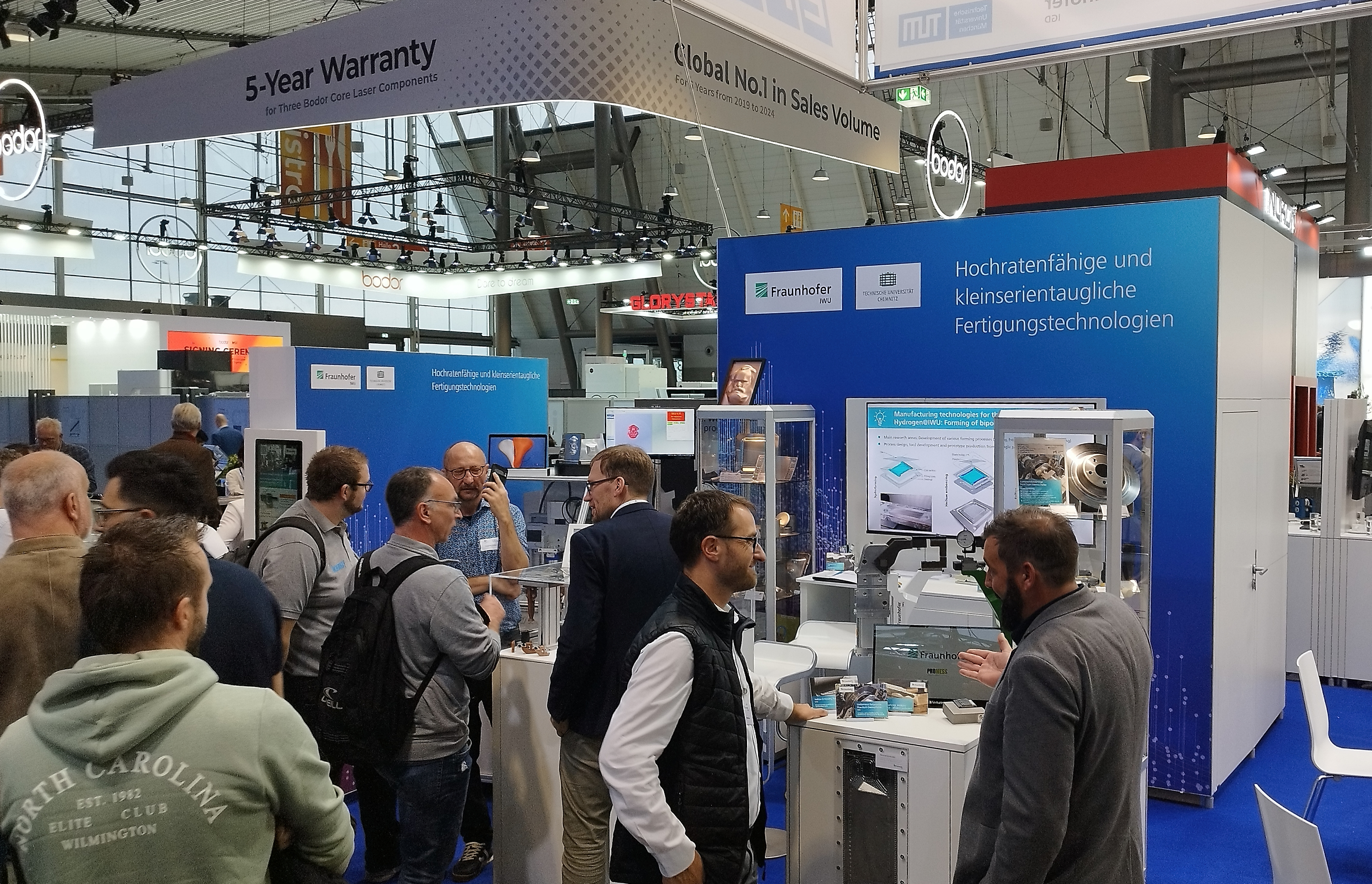 Teilnehmer nach der Verteidugung