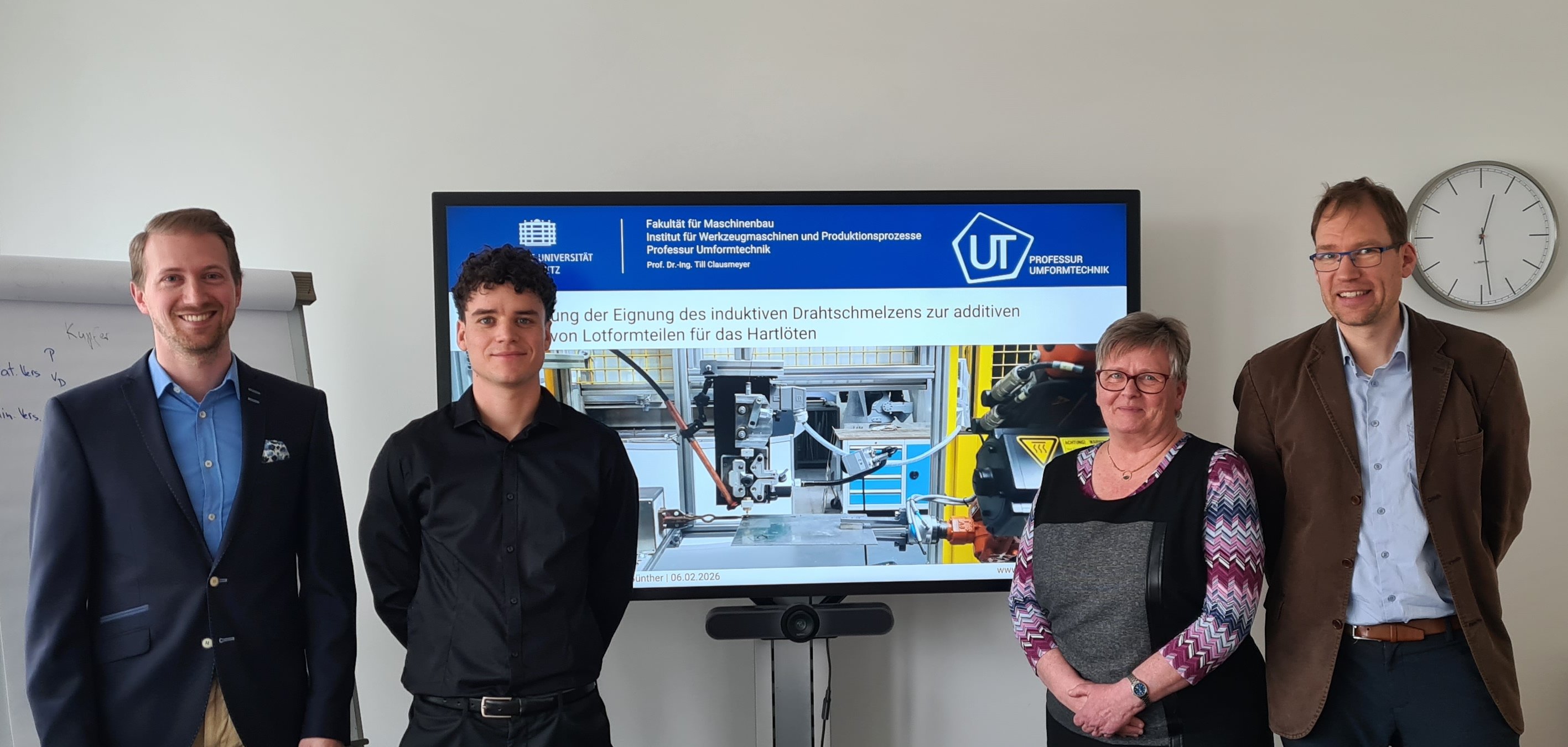 Teilnehmer nach der Verteidugung