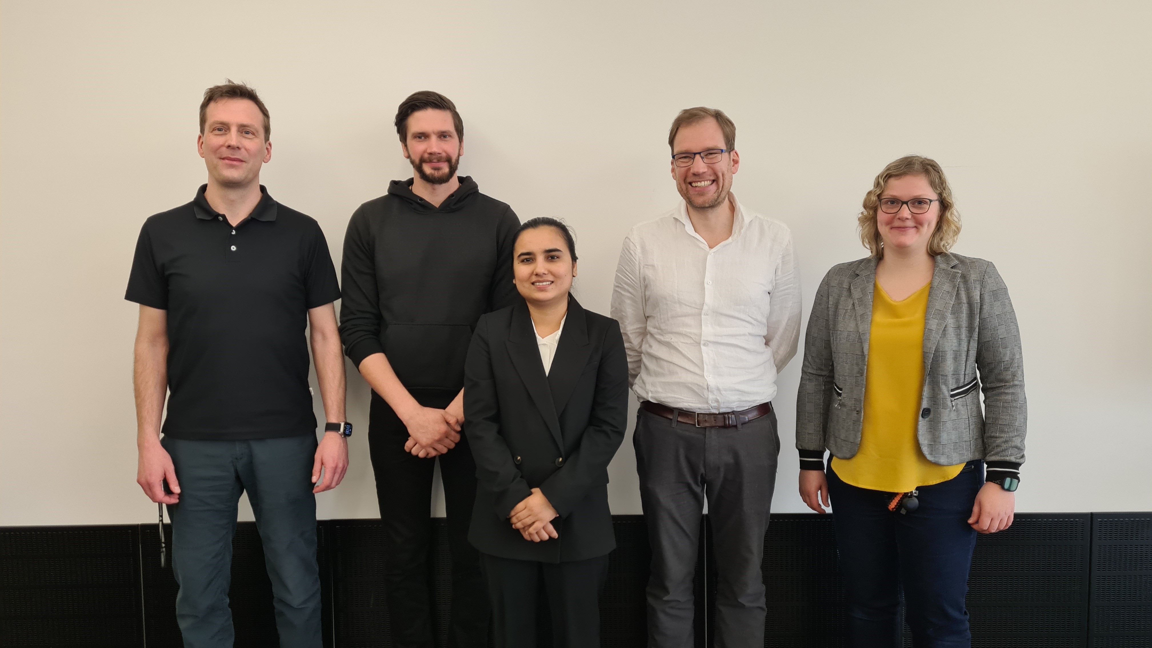 Teilnehmer nach der Verteidugung