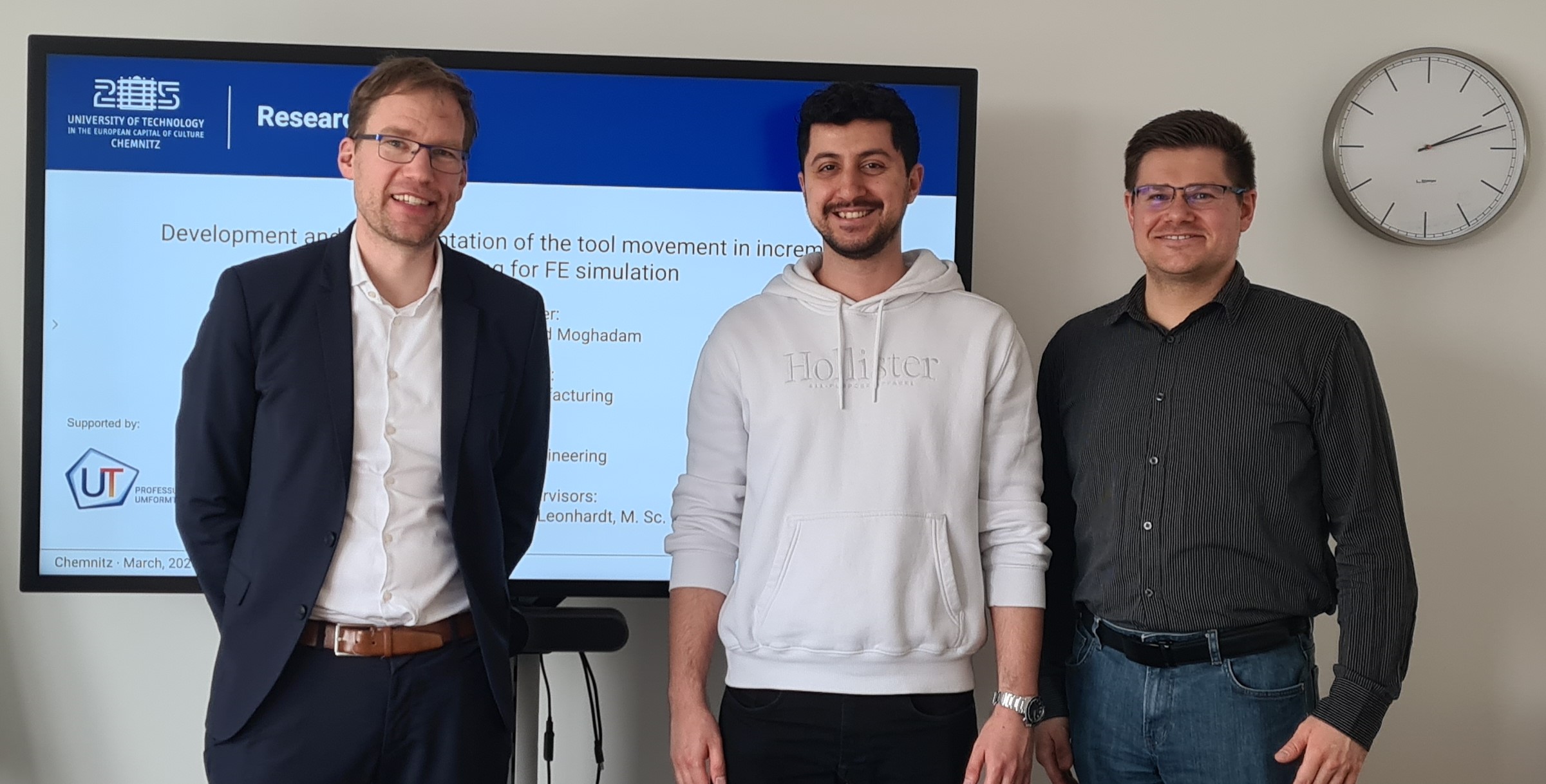 Teilnehmer nach der Verteidugung