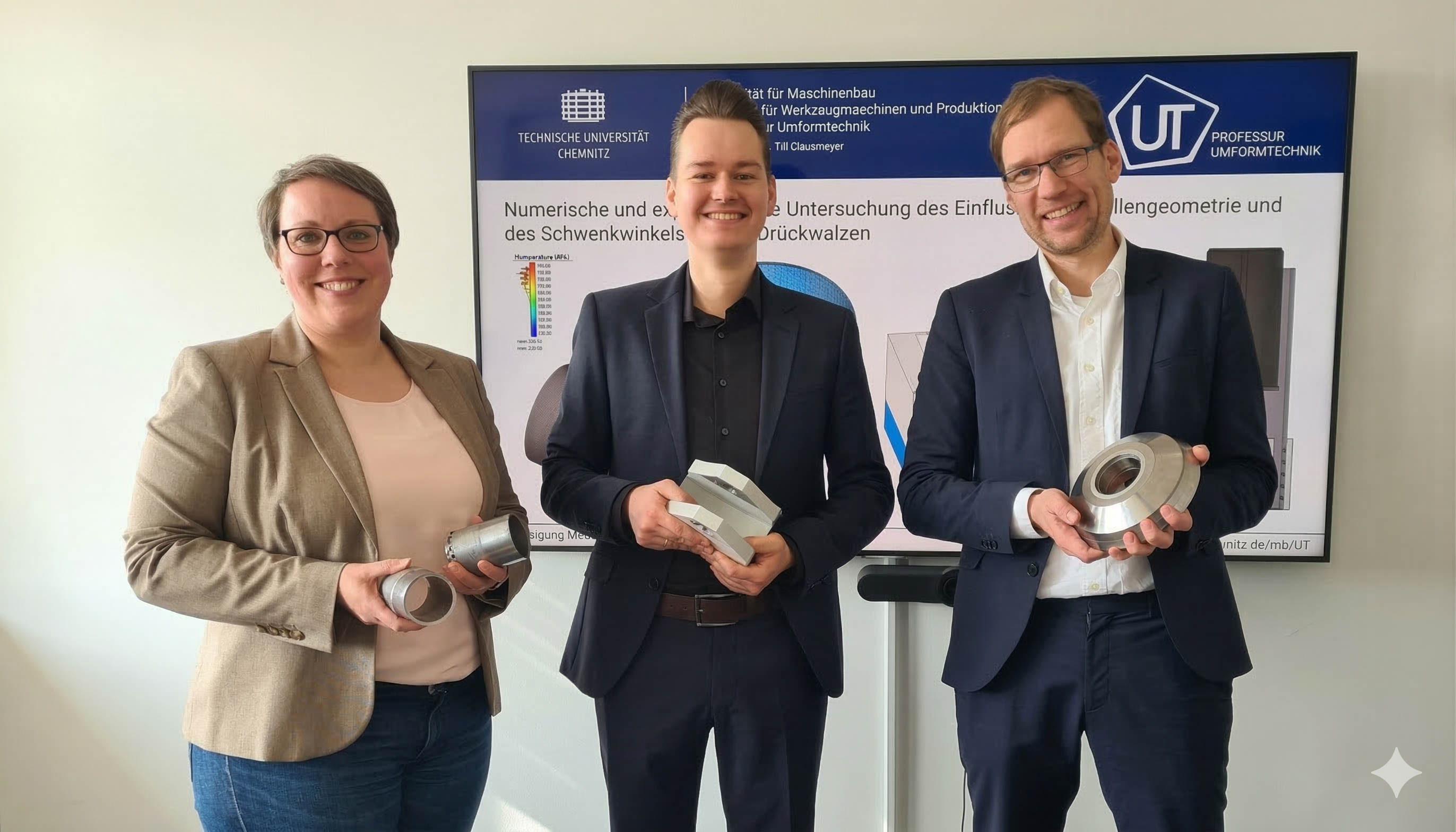 Teilnehmer nach der Verteidugung