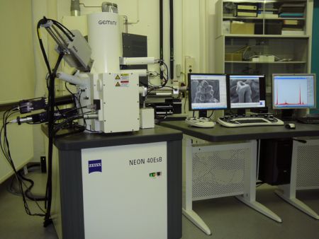 Feldemissions-Rasterelektronenmikroskop NEON40EsB mit EDXS und EBSD