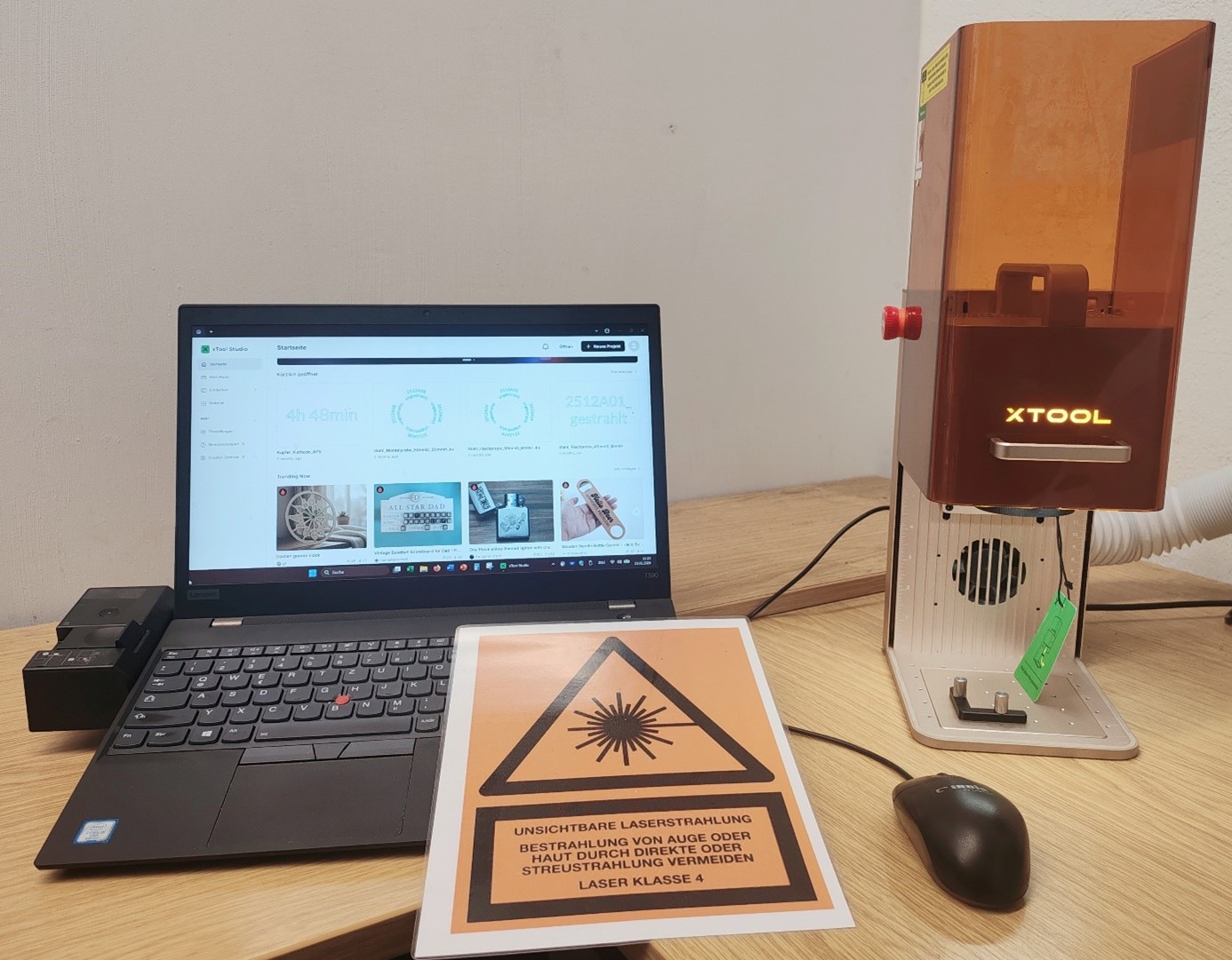 Bild des xTool F2 Lasergravierer (Modell MXF-K005-002)