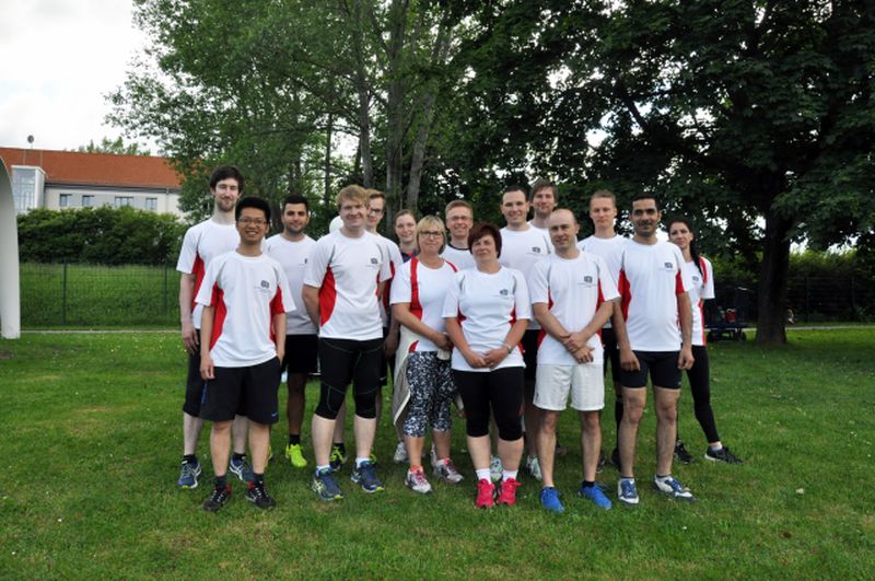 Startaufstellung des IWP-Läuferteams, Foto: TU Chemnitz/Katja Klöden