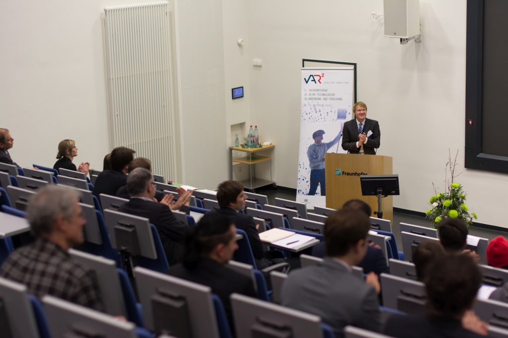 Dr. Philipp Klimant eröffnet die Konferenz. Foto: René Apitzsch/ TU Chemnitz