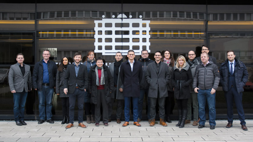 Teilnehmer des Co-TWIN-Projekttreffens. Foto:René Apitzsch/ TU Chemnitz