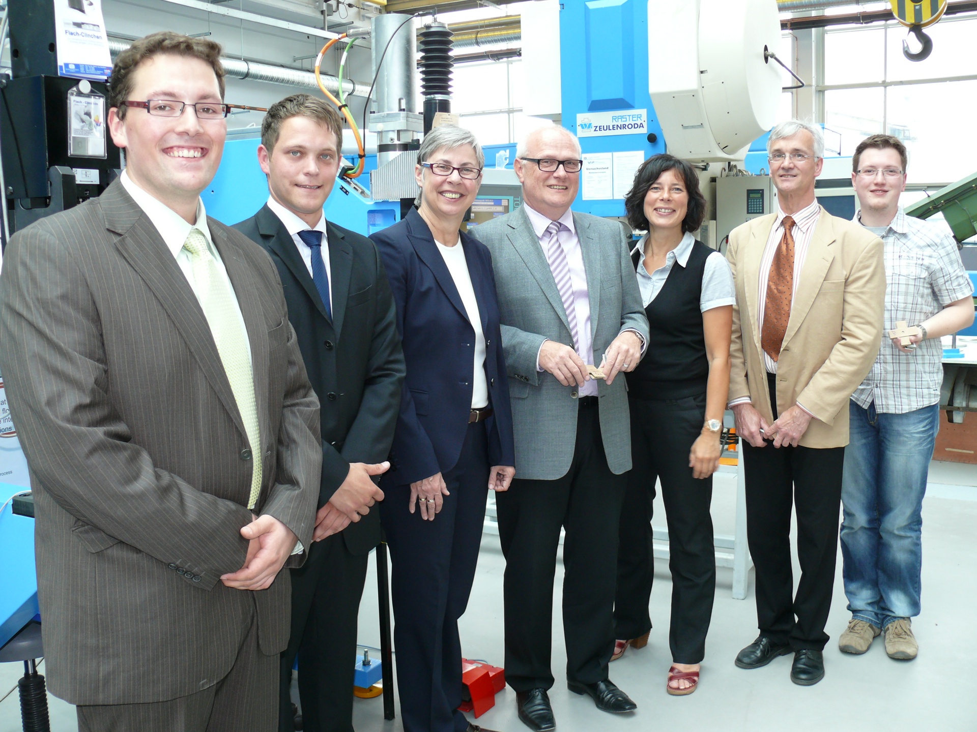 Participants at the commissioning of the new Eckold press