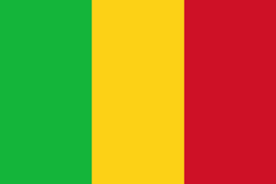 The flag of The Republic of Mali