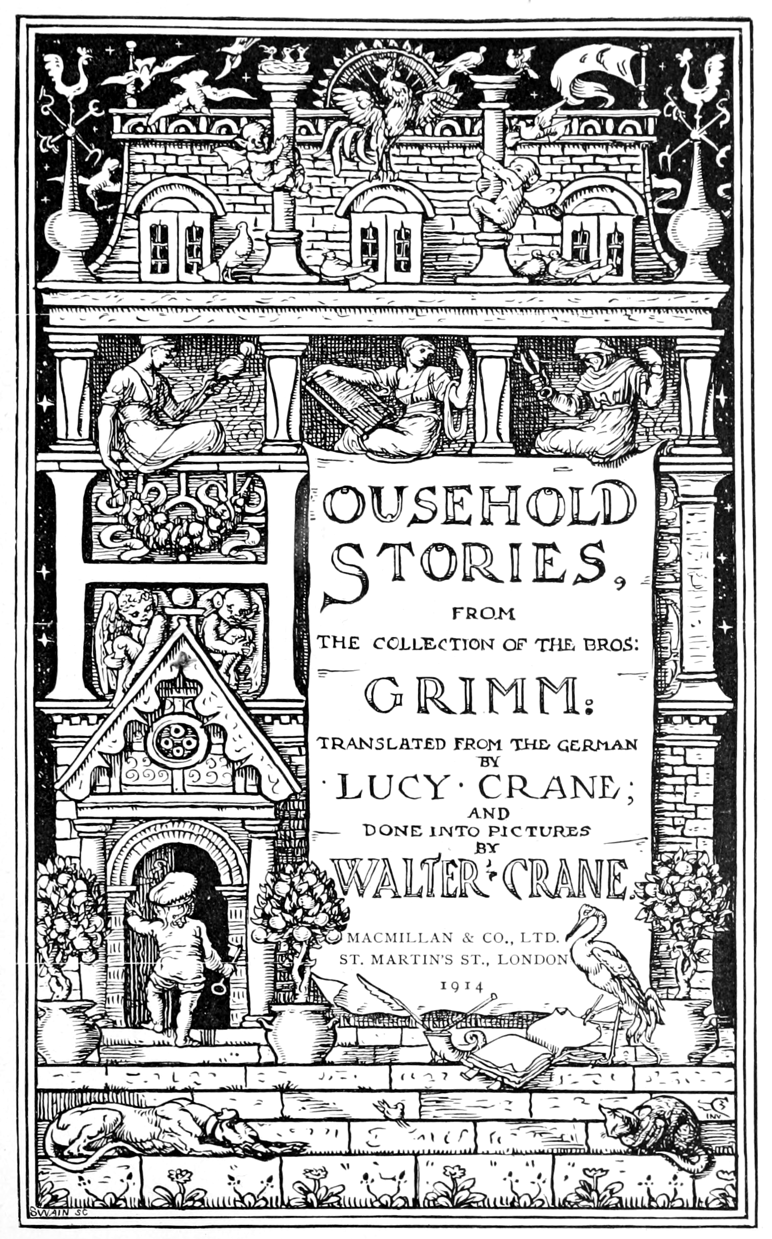 Illustrated page from Lucy Crane's translation