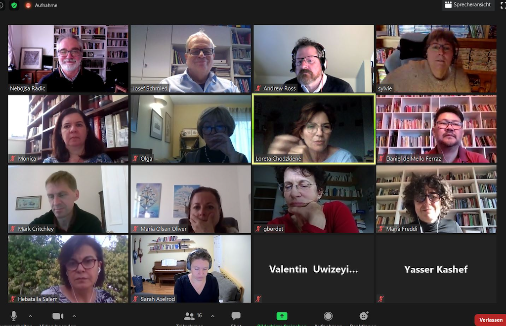Coordinating the 24-country project via Zoom