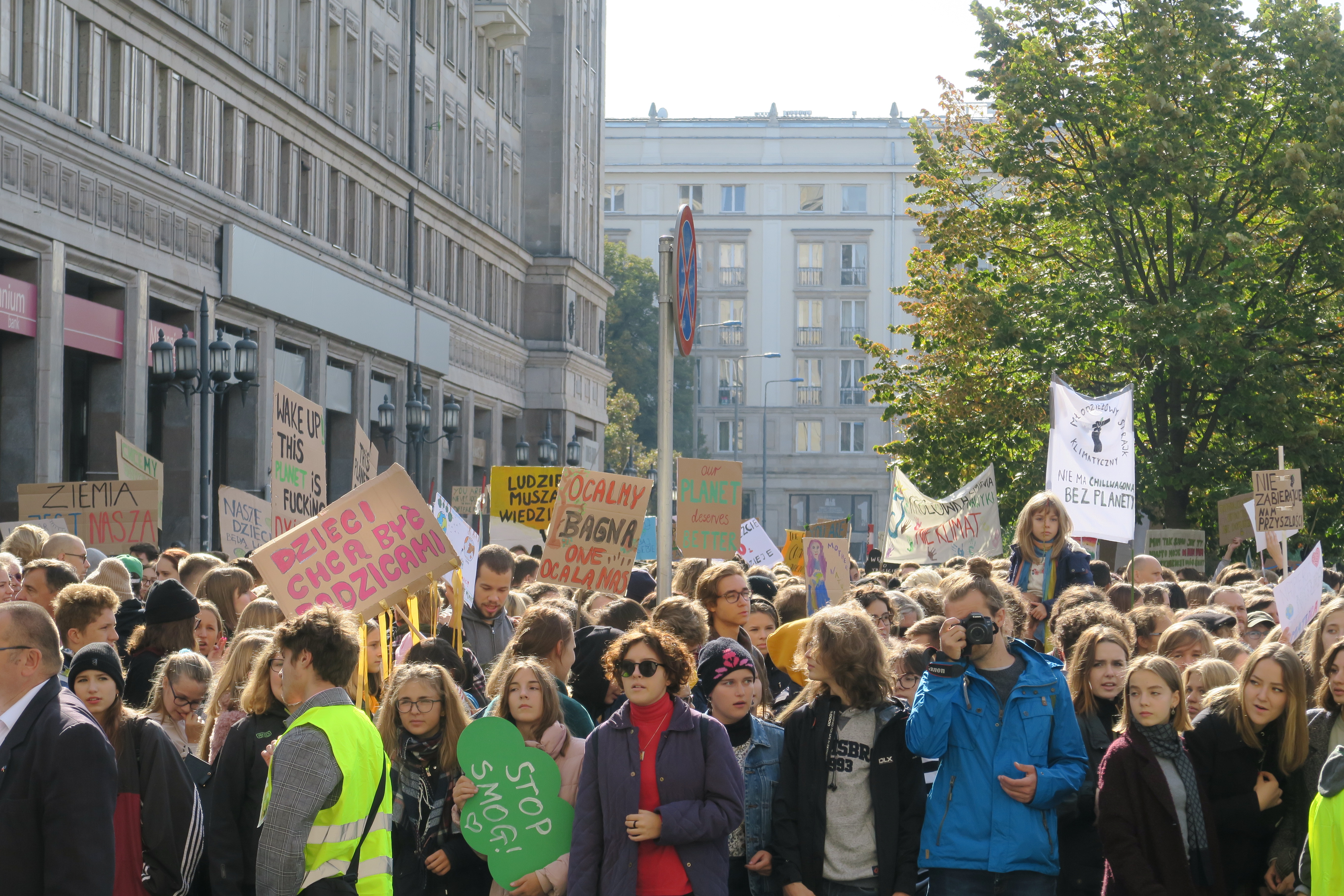 Demonstration der #FridaysForFuture-Bewegung am 20. September 2019 in Warschau. Foto: Dr. Piotr Kocyba 