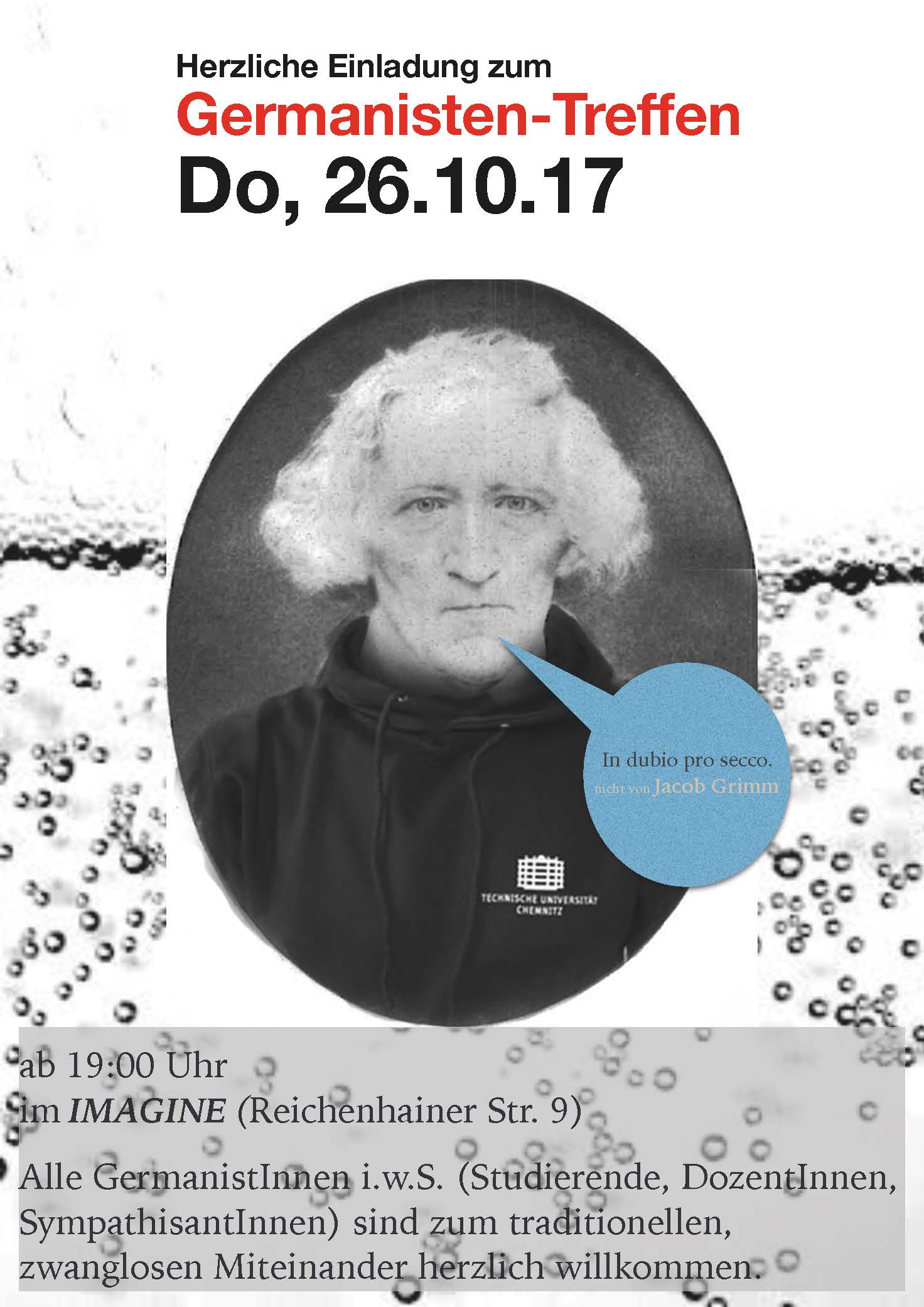 Plakat zur Veranstaltung Germanistentreffen 2017