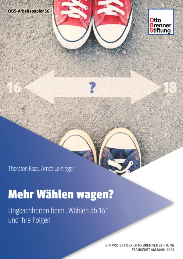 Cover der Jugendwahlstudie 2019: "Mehr Wählen wagen? Ungleichheiten beim 'Wählen ab 16' und ihre Folgen"