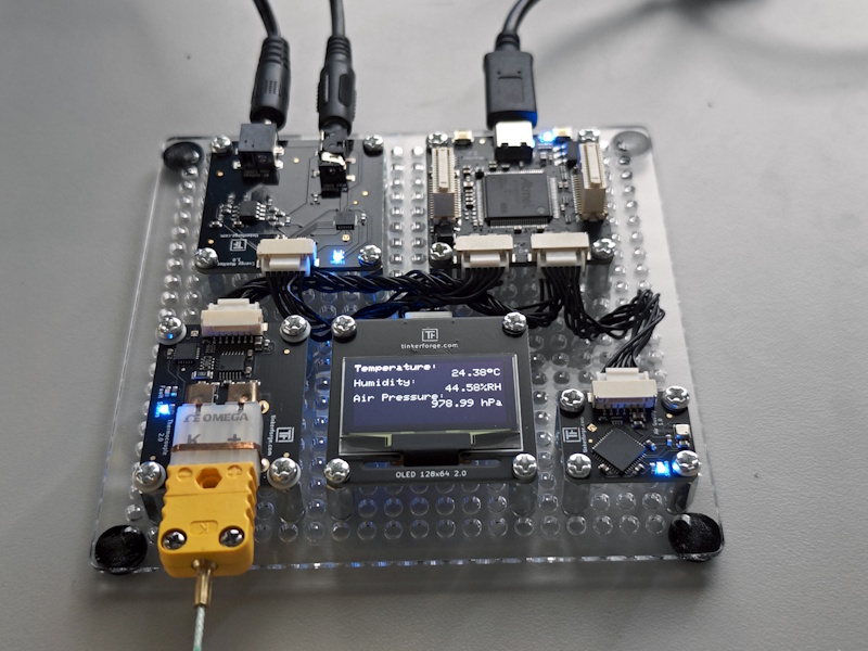 Versuchsaufbau Mikrocontroller