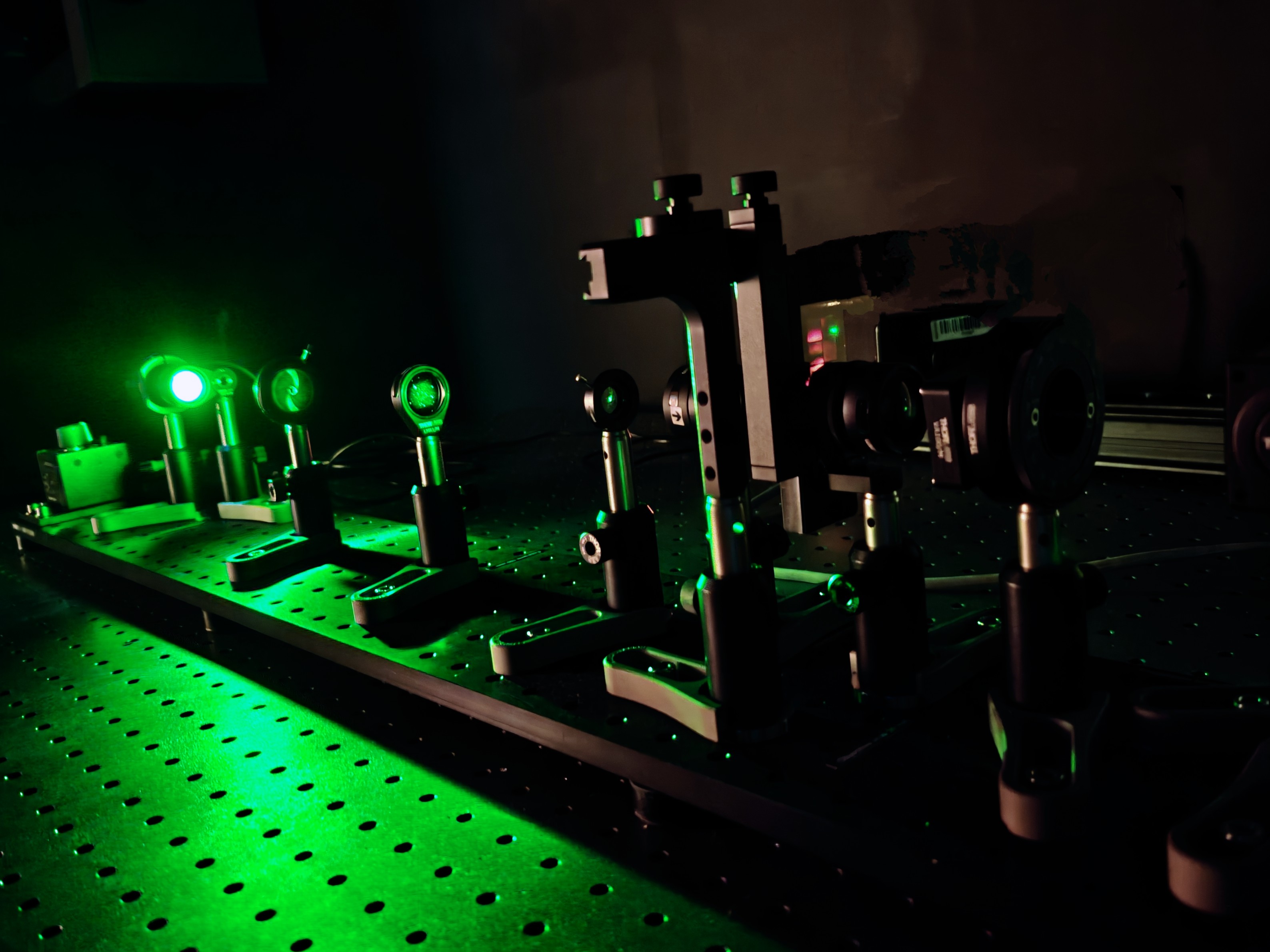 Versuchsaufbau Fourieroptik