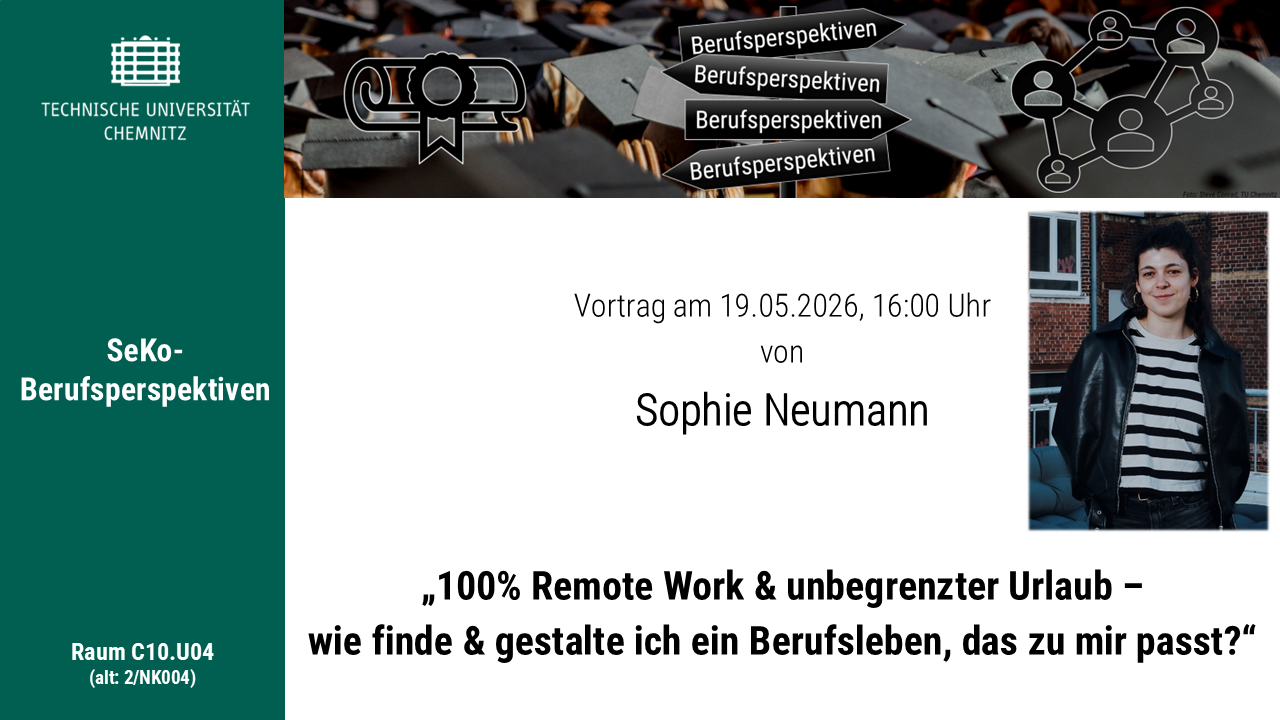 Aushang Vortrag Sophie Neumann