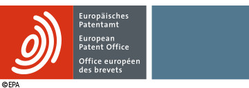 Logo des Europäischen Patentamtes (EPA) mit Link zu den EPA-News