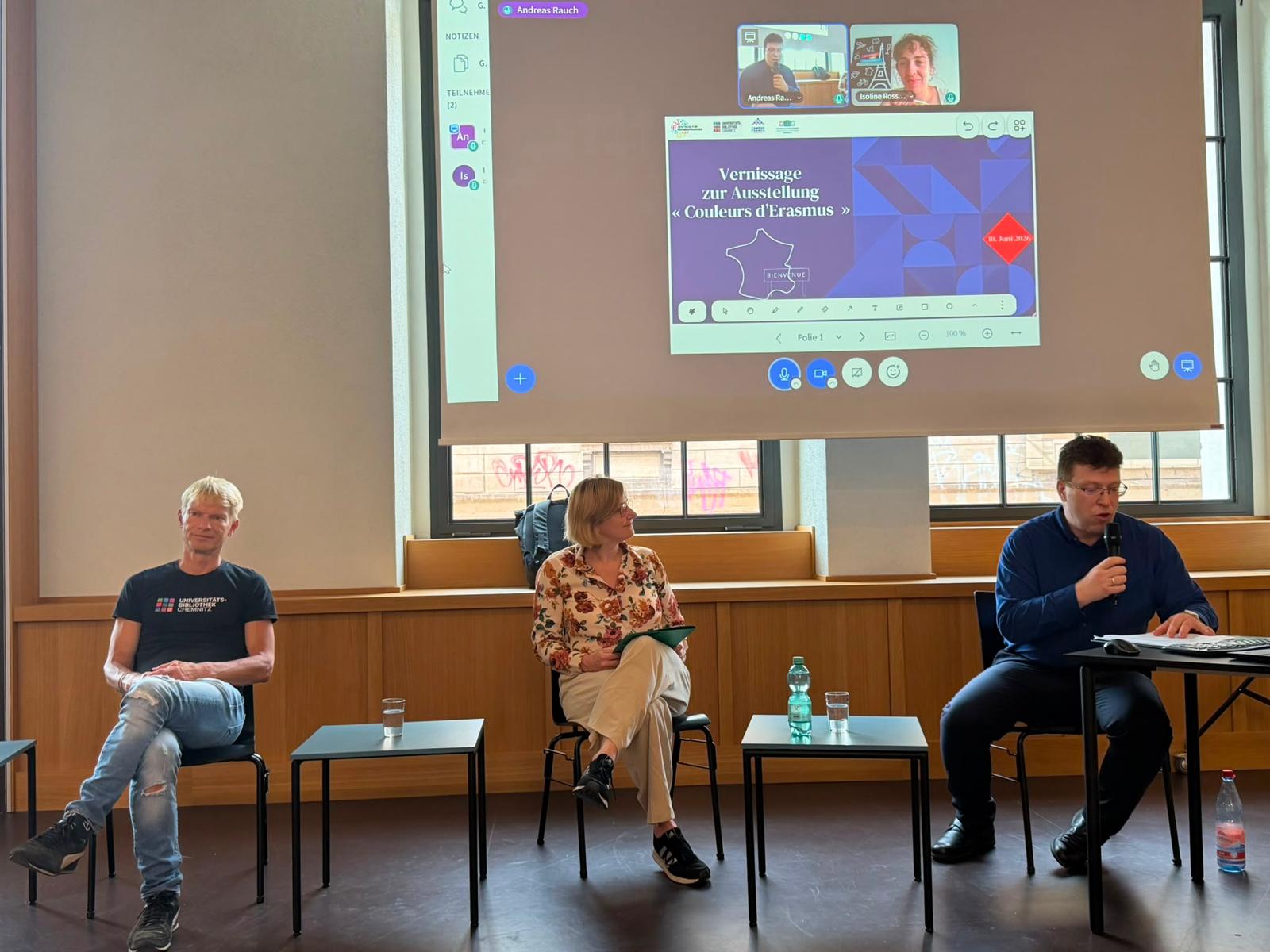 Podiumsdiskussion im Rahmen der Vernissage