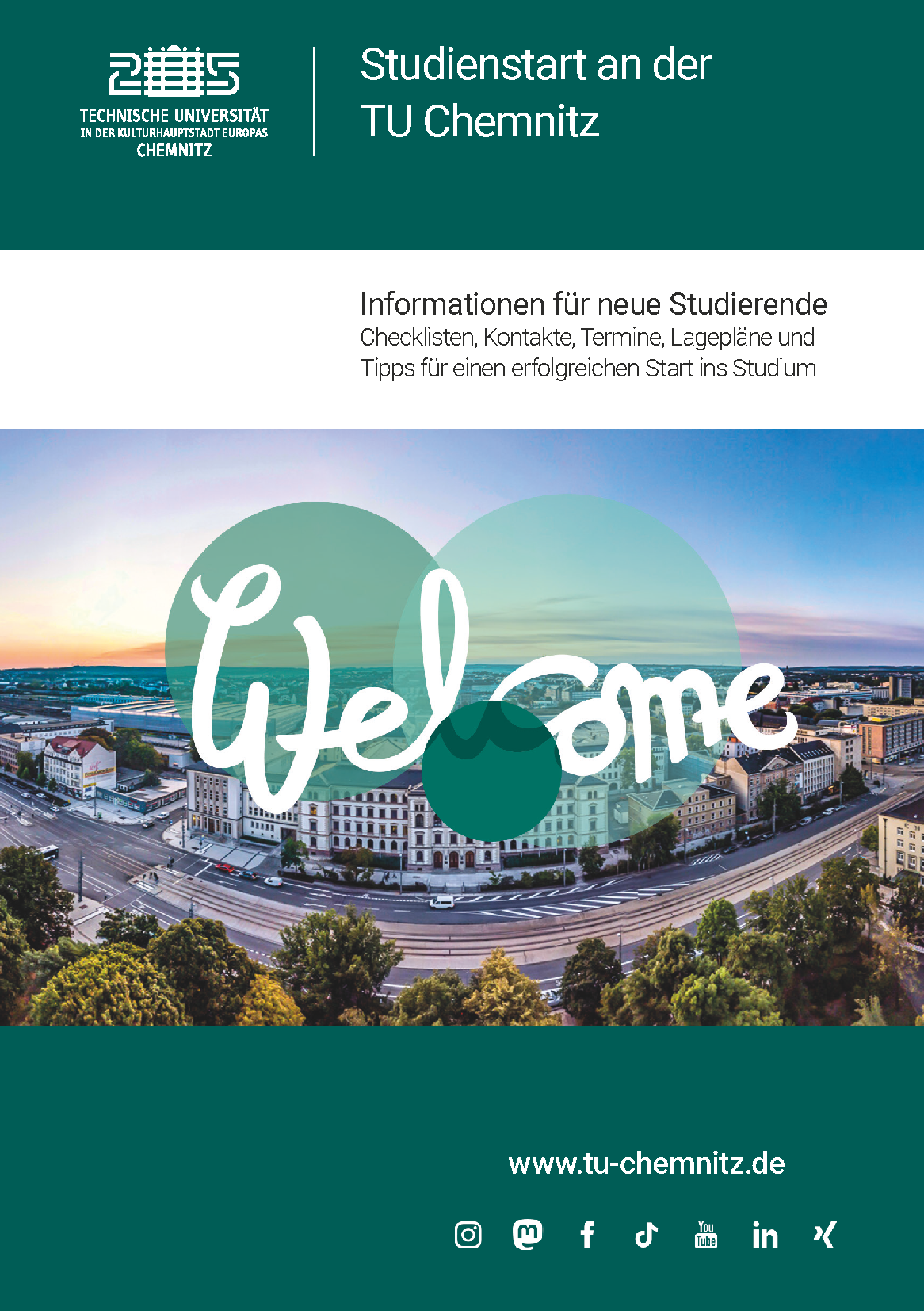 Coverbild der Informationsbroschüre für Studienanfänger