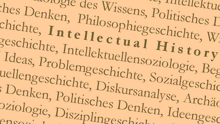 Der Begriff "Intellectual History" ist einer Wortreihenfolge fett hervorgehoben