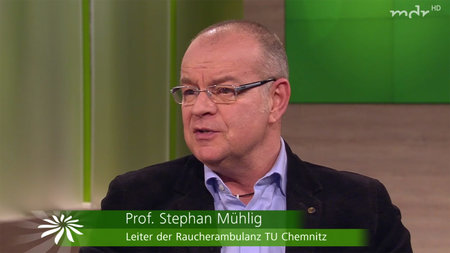 Prof. Dr. Stephan Mühlig im MDR-Studio.