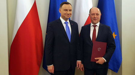 Polens Präsident Andrzej Duda übergab Urkunde an Prof. Dr. Lothar Kroll.