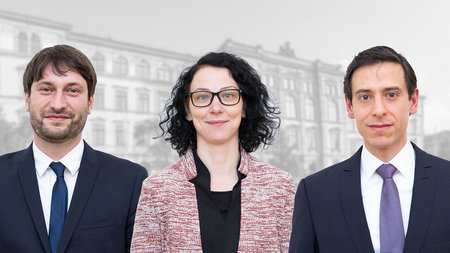 Prof. Dr. Alexander Hasse (l.), Prof. Dr. Suleika Bort und Prof. Dr. Alejandro Masrur