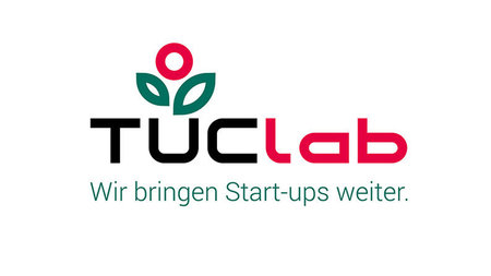 Logo zeigt Namenszug TUClab und eine symbolisierte Pflanze