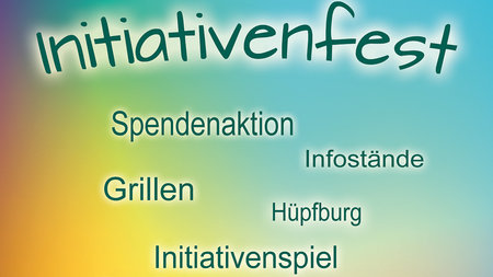 Plakat mit dem Titel "Initiativenfest"