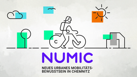 Logo von NUMIC zeigt Fahrradfahrer