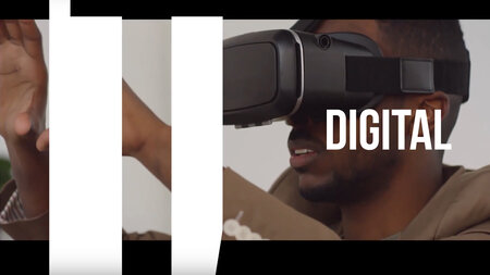 Mann trägt Virtual-Reality-Brille