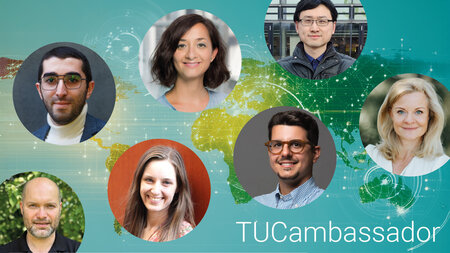 Zusammenstellung mehrere Porträtfotos von Männern und Frauen.