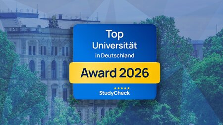 Logo vor einer Gebäudeansicht