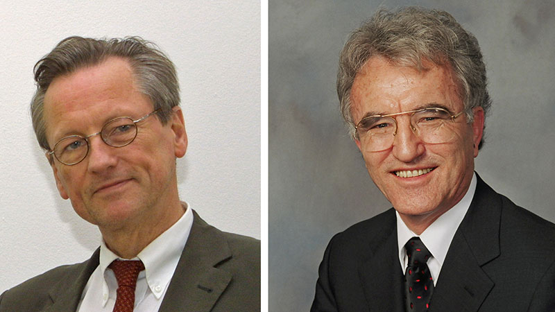 Dr. <b>Peter Brandt</b> (l.) und Prof. Dr. Horst Teltschik (r. - 1401978286-5865-0