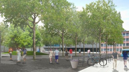 Visualisation: The new Campus Plaza.