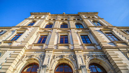 the façade at the Böttcher Building