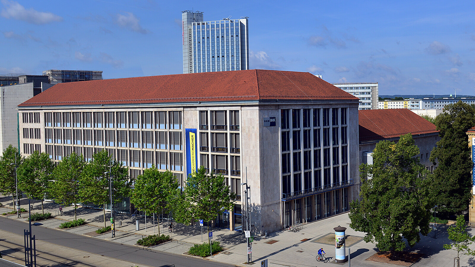 Blick auf ein Gebäude