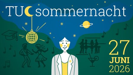 Grafik mit Schriftzug