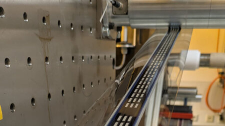 A view inside a technical installation.