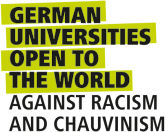 Logo: German Universities Open to the World Against Racism and Chauvinism