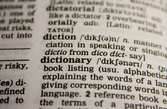 Wörterbuch-Ausschnitt