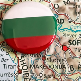 Button und Landkarte Bulgarien