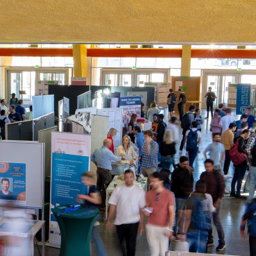 People in the Central Lecture Hall Building at TUCconnect