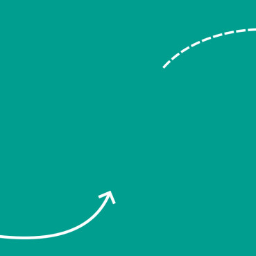 zwei gebogene Pfeile auf hellgrünem Grund