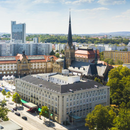 Blick über die Stadt Chemnitz