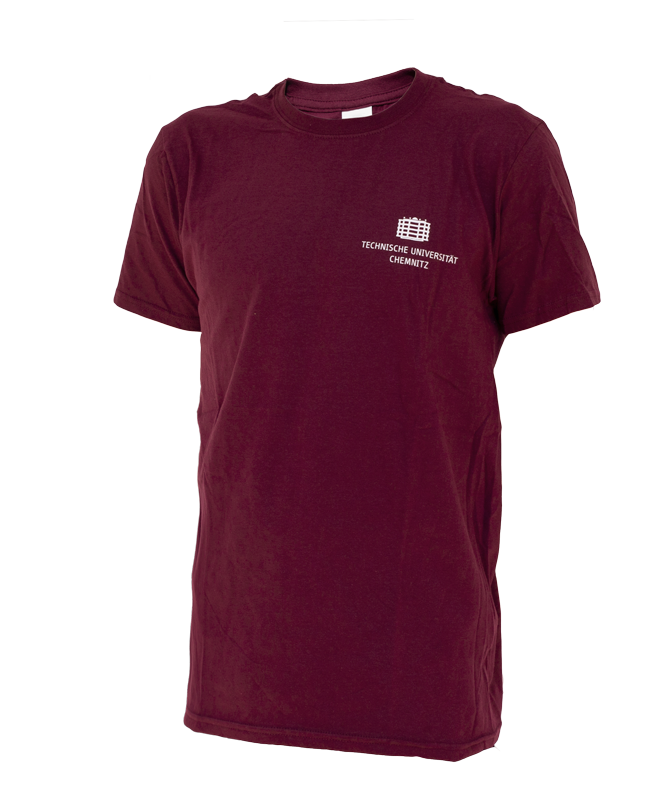 T-Shirt "Classic" | Kleines Logo | Unisex | Weinrot | %%% AUSVERKAUF %%%