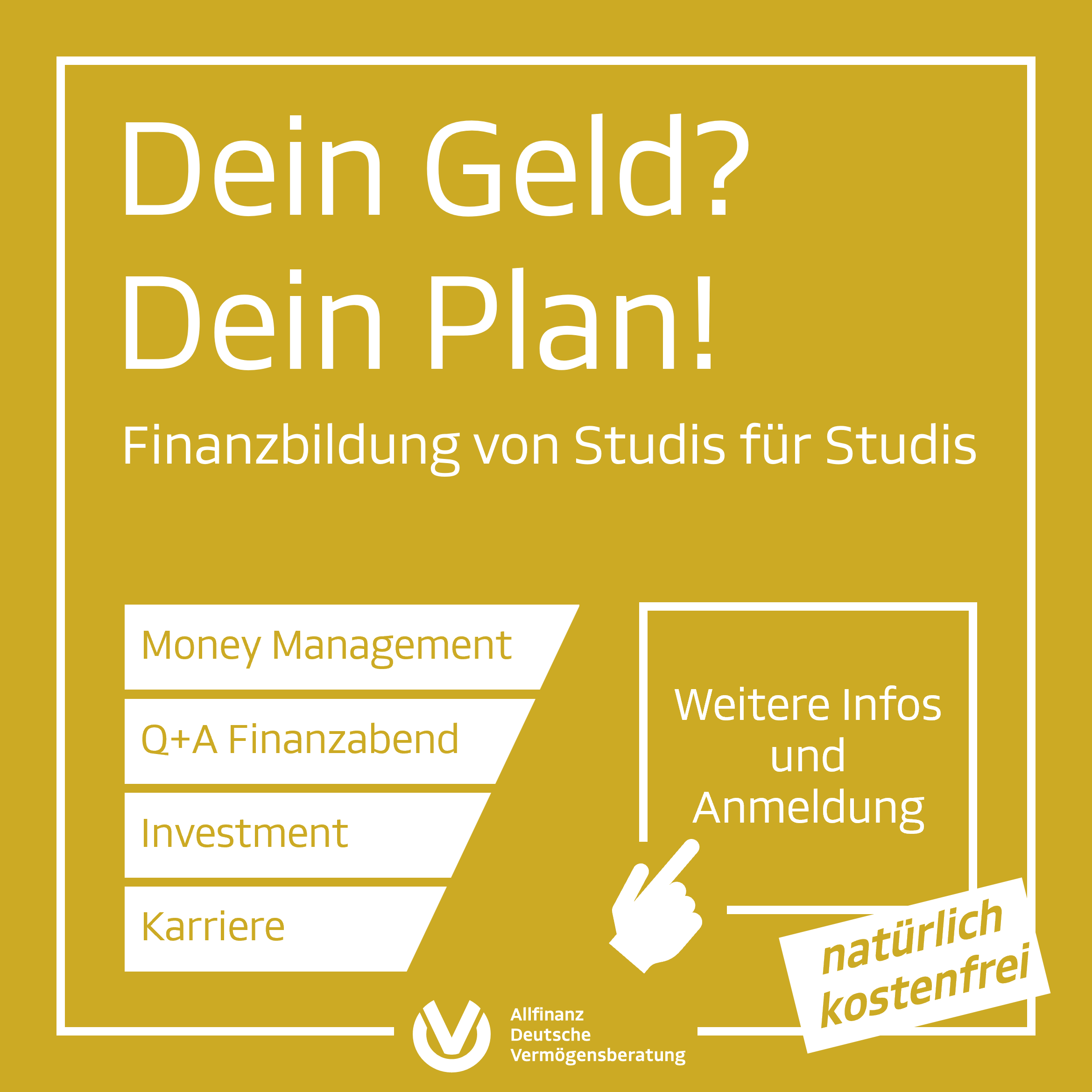 Werbung mit Verlinkung zur Agentur für Allfinanz Deutsche Vermögensberatung, Tobias Klöden