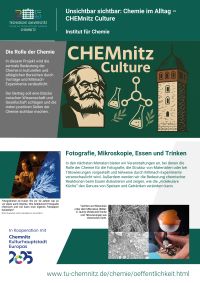 Poster Unsichtbar sichtbar: Chemie im Alltag – CHEMnitz Culture
